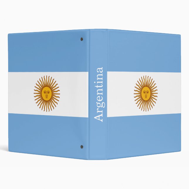 Patriotic Argentinian Flag Binder (Background)
