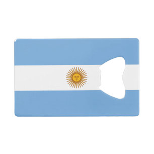 Patriotic Argentinian Flag Credit Card Bottle Opener