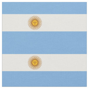 Patriotic Argentinian Flag Fabric