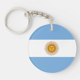 Patriotic Argentinian Flag Keychain