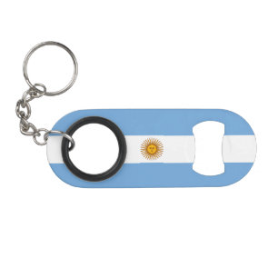 Patriotic Argentinian Flag Keychain Bottle Opener