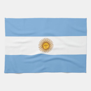 Patriotic Argentinian Flag Kitchen Towel