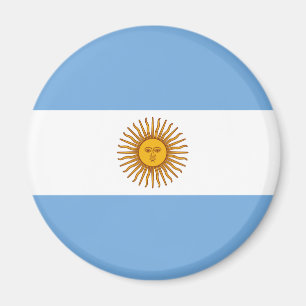 Patriotic Argentinian Flag Magnet