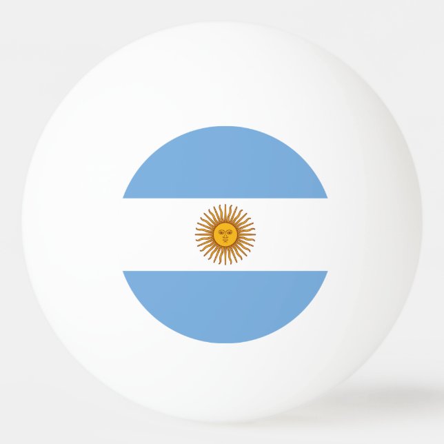 Patriotic Argentinian Flag Ping Pong Ball (Front)