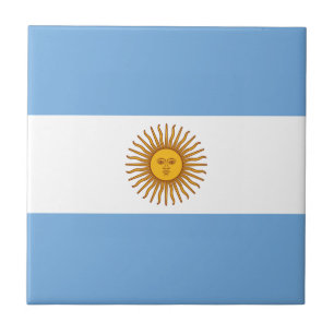 Patriotic Argentinian Flag Tile