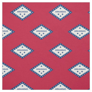 Patriotic Arkansas State Flag Fabric