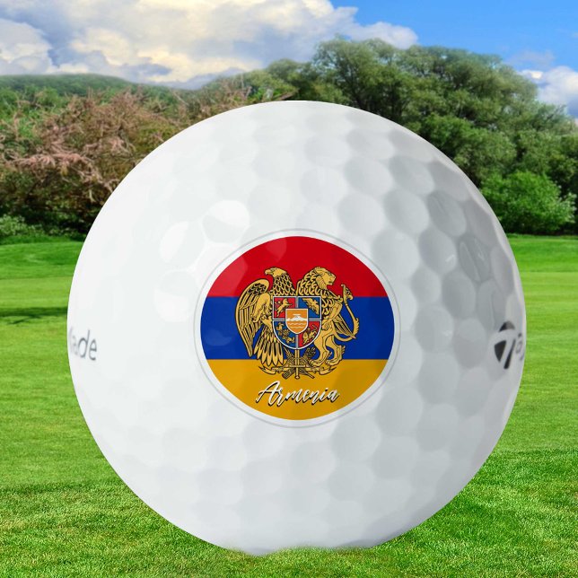 Patriotic Armenian Flag Golf Balls, Armenia Balls (Creator Uploaded)
