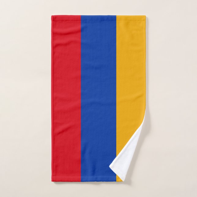 Patriotic Armenian Flag Hand Towel (Hand Towel)