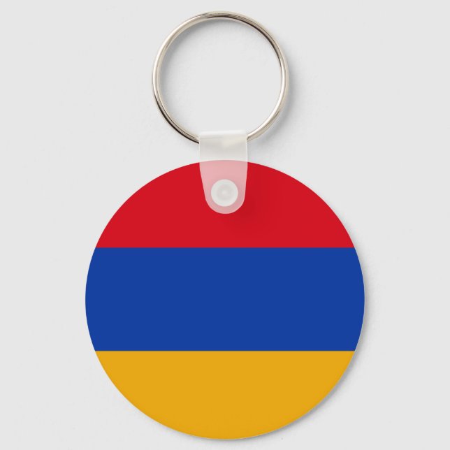 Patriotic Armenian Flag Keychain (Front)
