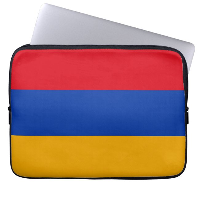 Patriotic Armenian Flag Laptop Sleeve (Front)