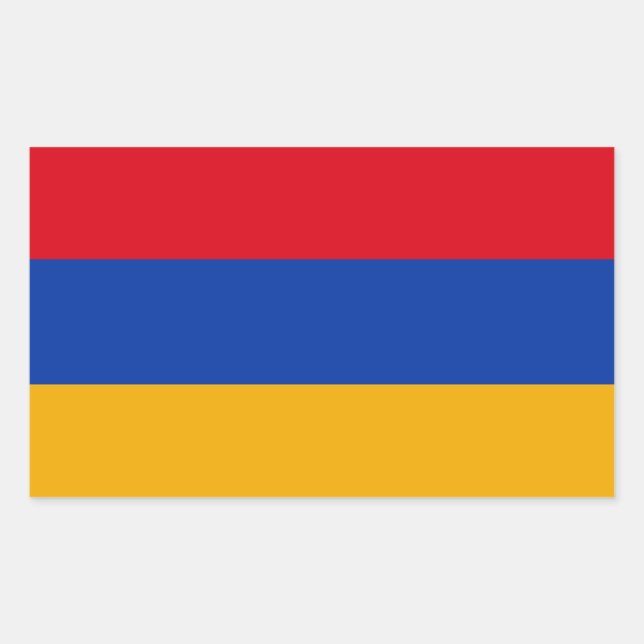 Patriotic Armenian Flag Sticker (Front)