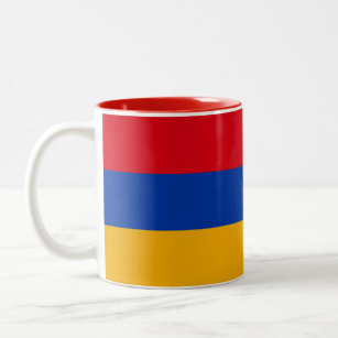 Patriotic Armenian Flag Two-Tone Coffee Mug