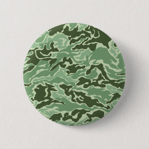Patriotic Army Custom Green Camouflage Designs 2 Inch Round Button
