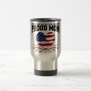 Patriotic Army Mom Travel Mug