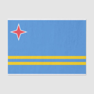 Patriotic Aruba Flag Tissue Paper