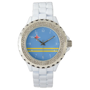Patriotic Aruba Flag Watch