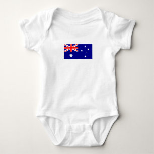 Patriotic Australian Flag Baby Bodysuit