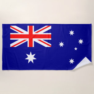 Patriotic Australian Flag Beach Towel
