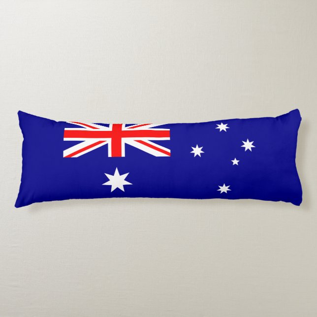 Patriotic Australian Flag Body Pillow (Front)
