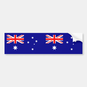 Patriotic Australian Flag Bumper Sticker