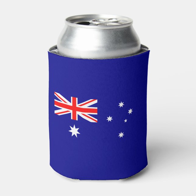 Patriotic Australian Flag Can Cooler (Can Front)