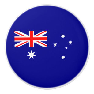 Patriotic Australian Flag Ceramic Knob