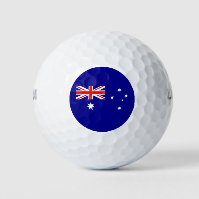 Patriotic Australian Flag Golf Balls (Front)