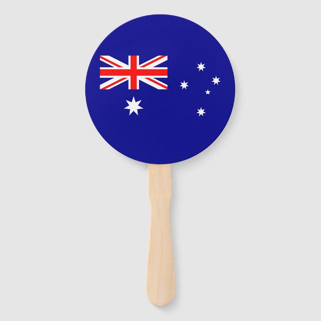 Patriotic Australian Flag Hand Fan (Front)