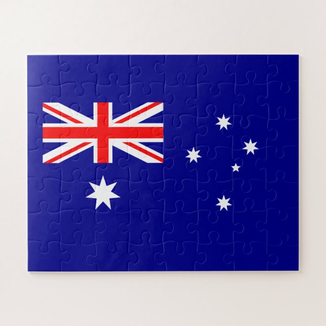 Patriotic Australian Flag Jigsaw Puzzle (Horizontal)