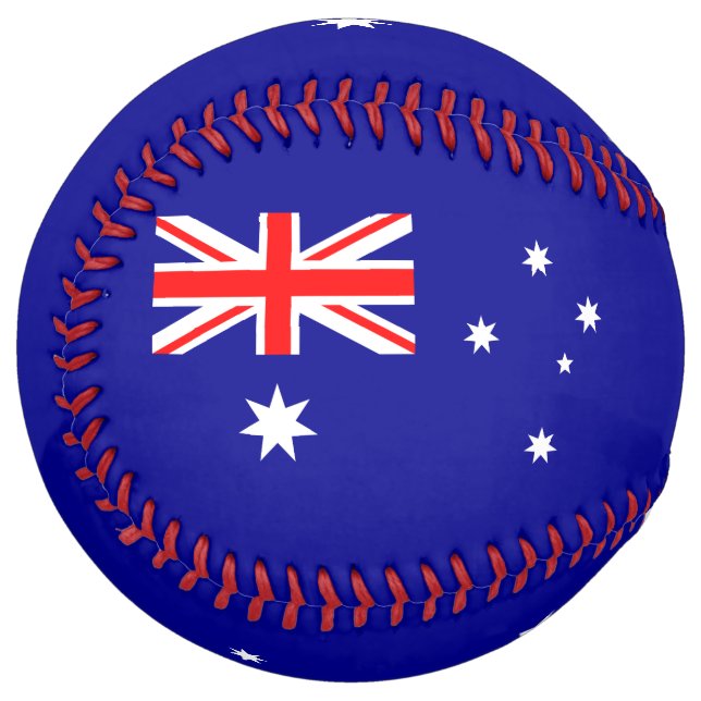 Patriotic Australian Flag Softball (Front Left)