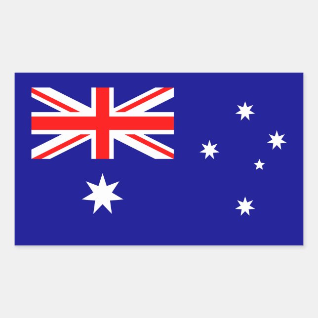 Patriotic Australian Flag Sticker (Front)