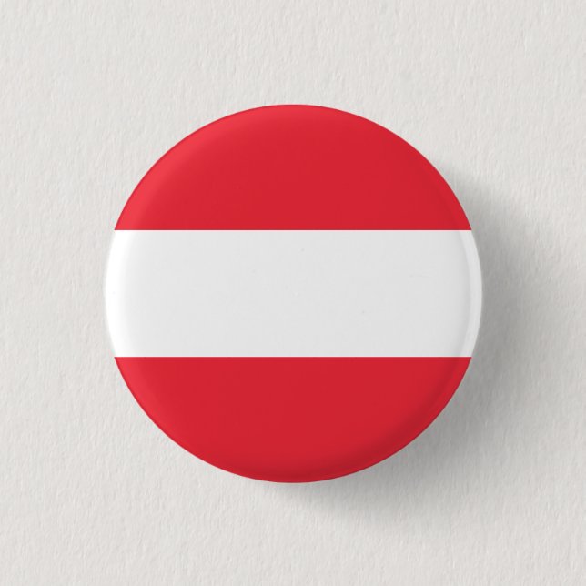Patriotic Austrian Flag 1 Inch Round Button (Front)