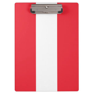 Patriotic Austrian Flag Clipboard