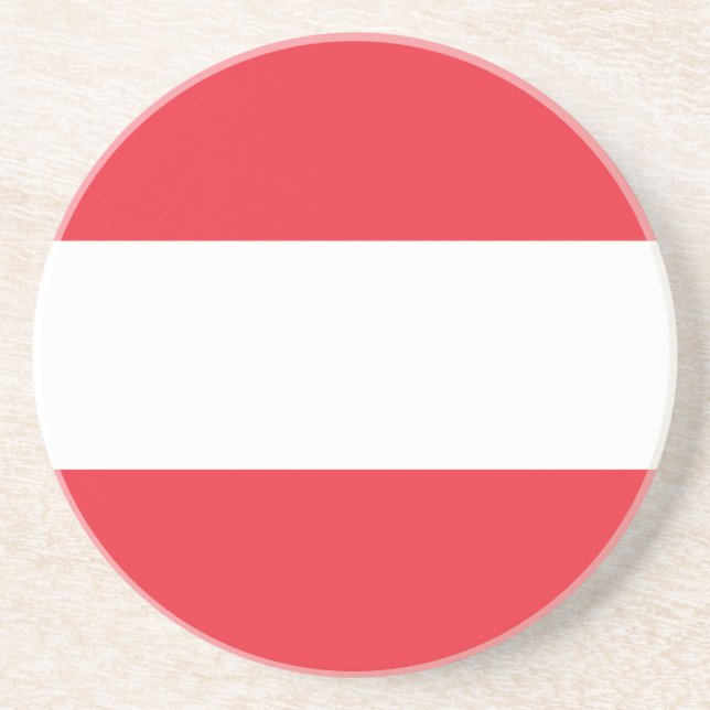 Patriotic Austrian Flag Coaster (Front)