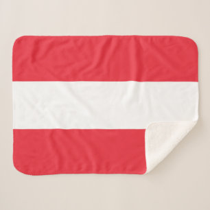 Patriotic Austrian Flag Sherpa Blanket