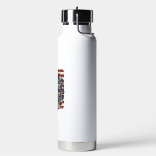 Patriotic Autumn Leaves Vector Graphic Tee Water Bottle