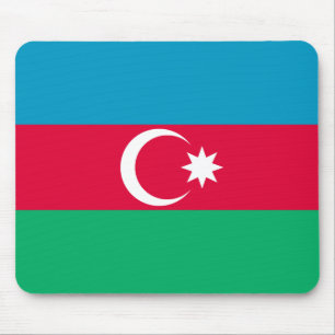 Patriotic Azerbaijan Flag Mouse Pad