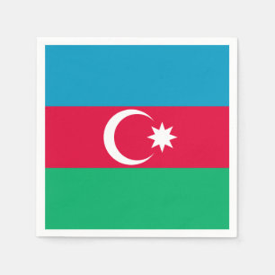 Patriotic Azerbaijan Flag Napkin