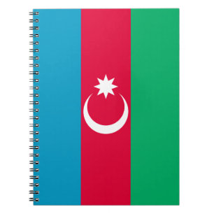 Patriotic Azerbaijan Flag Notebook