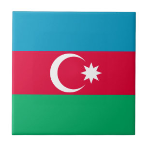 Patriotic Azerbaijan Flag Tile