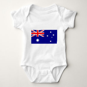 Patriotic baby bodysuit with flag Australia