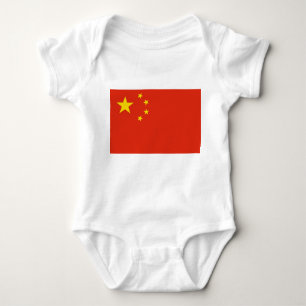 Patriotic baby bodysuit with flag China
