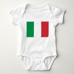 Patriotic baby bodysuit with flag Italy
