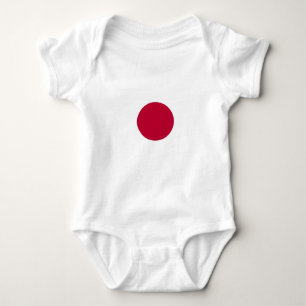 Patriotic baby bodysuit with flag Japan