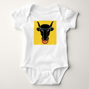 Patriotic baby bodysuit with flag of Uri