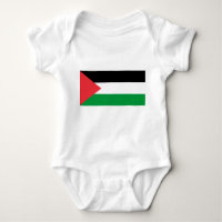 Patriotic baby bodysuit with flag Palestine
