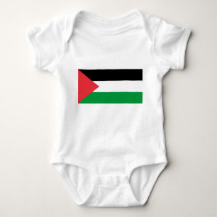 Patriotic baby bodysuit with flag Palestine
