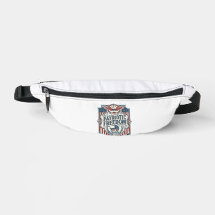 Patriotic Baby Shower Vector Graphic Tee Fanny Pack