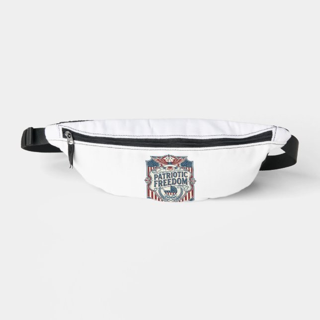Patriotic Baby Shower Vector Graphic Tee Fanny Pack (Front)