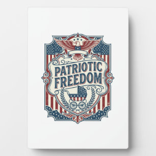 Patriotic Baby Shower Vector Graphic Tee Plaque